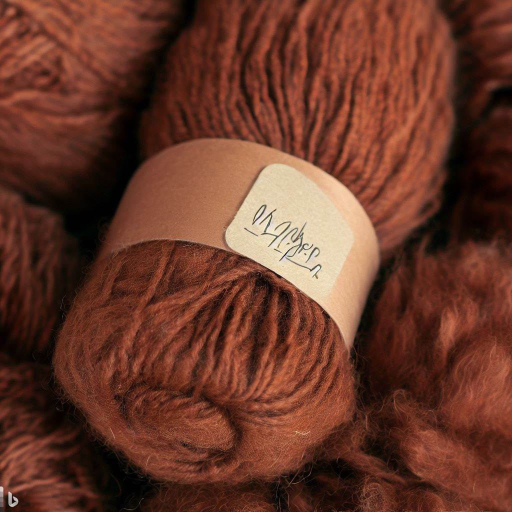 image of brown yarn