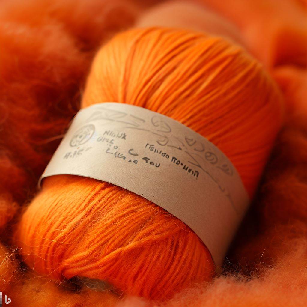 image of orange yarn